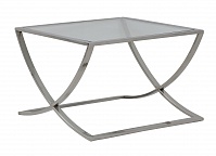Столик MOLINA 60x60x40 см никель+стекло